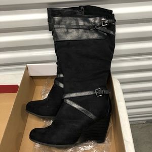 Lane Bryant Black Boots size 8W. Like new.
